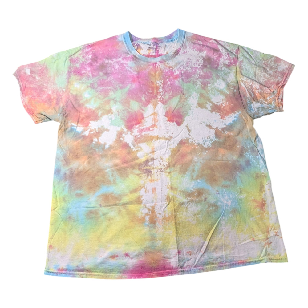 Gildan Tie Dye Size XL Festival Hippie Summer Style Multi Color